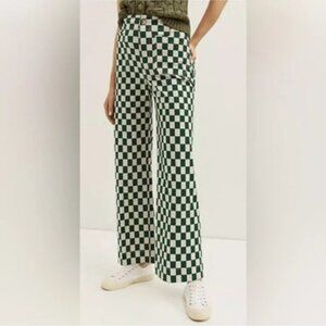 Maeve by Anthropologie The Colette Checkered Pants - Size 28